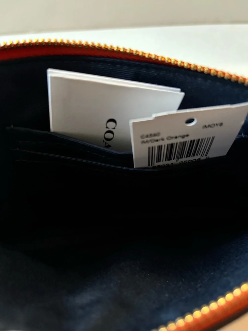 Coach Sunset Wristlet Orange, Blue, Yellow, Cream, Brown NWT